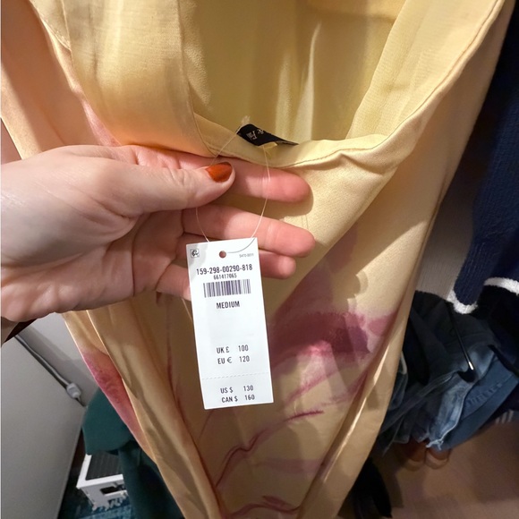 Abercrombie & Fitch Yellow and Pink Maxi Dress - Picture 5 of 7